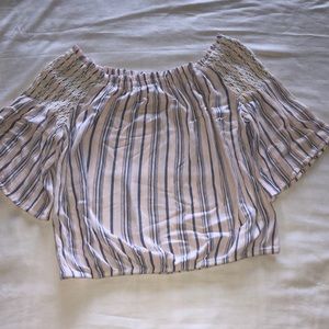 SO brand size Large Strip Blouse